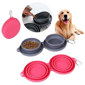 Foldable Double Pet Bowl - CJGY150855502BYatPet EssentialsatJ&M E - HyperMart