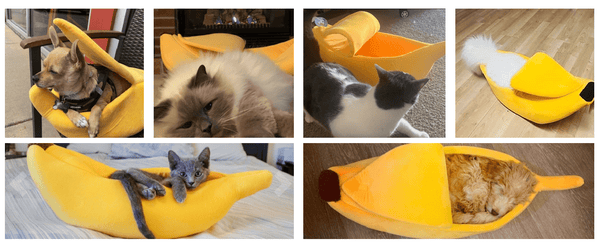 Cozy Banana Pet Cave
