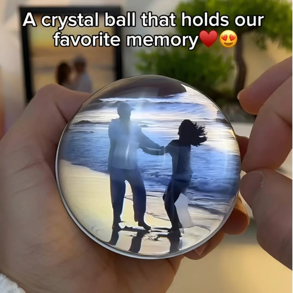  ✨3D Memory Crystal Ball – DIY Video Art Glass Sphere Lamp | 2.7” Pixel Display • 4GB Storage • MP4/JPG Player | Unique Gift for Loved Ones✨