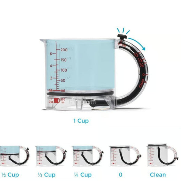 Adjustable MeasureMate Kitchen Measuring Cup