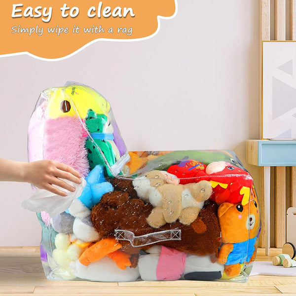 Clear Toy Storage Stool