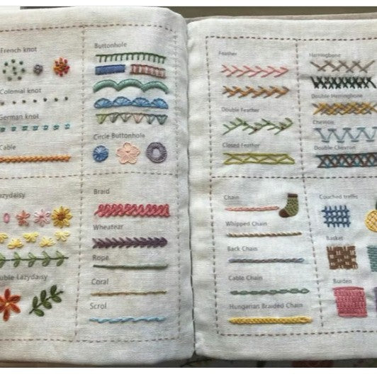 Creative Linen Embroidery Book Kit