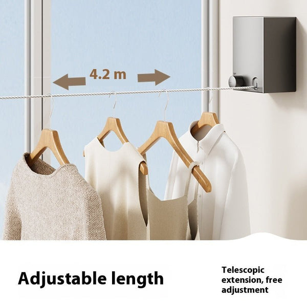 Invisible Retractable Wall Mounted Clothesline System