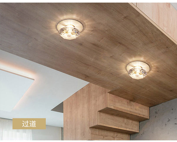 Crystal Tube Ceiling Spotlight